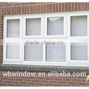 latest design LG profile pvc top hung window in white color