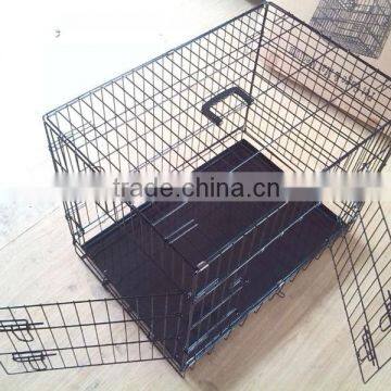 china double doors cheap large foldable steel wire dog cage