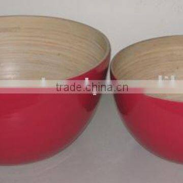 bamboo lacquer bowls