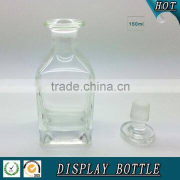 150ml Square Transparent Glass Display Bottle for Perfume Quality Choice