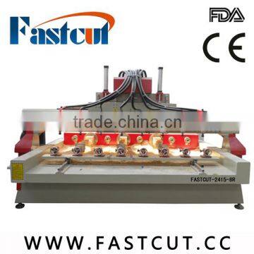 high precision accuracy sandstones corian ABS spindle rotary axis carving machine