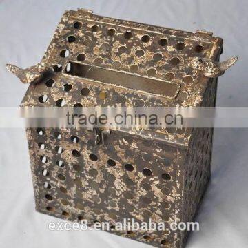 French vintage decorative craft metal mailbox                        
                                                Quality Choice