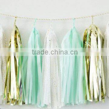 Handmade Tissue Paper Tassel Garland /Birthdays / Party Decoration