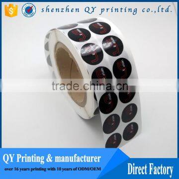 custom printed logo stickers,oil resistant adhesive vinyl label sticker