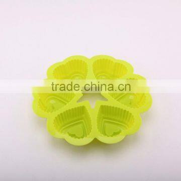Silicone Non Stick Heart Shape Cake Bread Mold Chocolate Jelly Candy Baking Mould