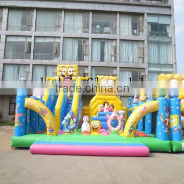 spongebob inflatable bounce house, inflatable fun fair