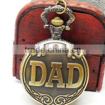 DAD engraved pocket watch/ pendant