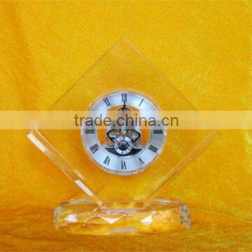 High quality Crystal clock desk clock round clock Wholesale