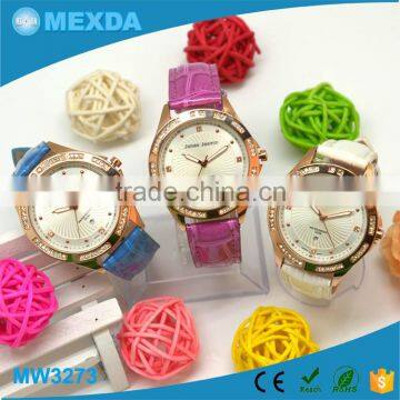Changelable Strap Rose Gold Plating Case New Times Quartz Ladies Watch