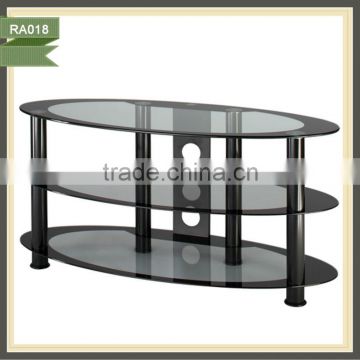 glass tv floor mount stand tv table mount metal tv rack RA018