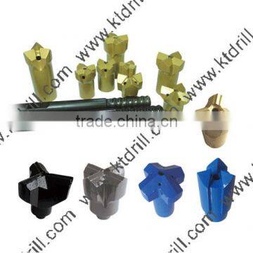 Furnace tapping drilling rod thread type R32