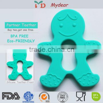 2015 New BPA Free Food Grade Wholesale Baby Chew Beads Silicone Teether