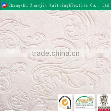 Wholesale embossed polyester supersoft fabric for baby blanket ZJ069