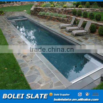 Natural slate swimming pool tile