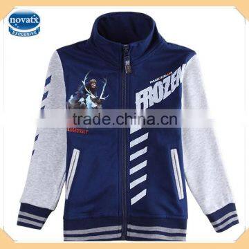 (A5505D) navy 2-6y new arrival nova children jackets wholesale kids frozen jacket