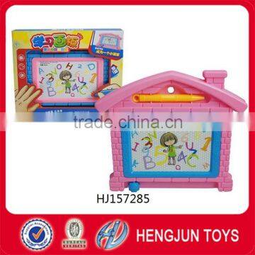 high quality plastic drawing toy plastic house writing board toys