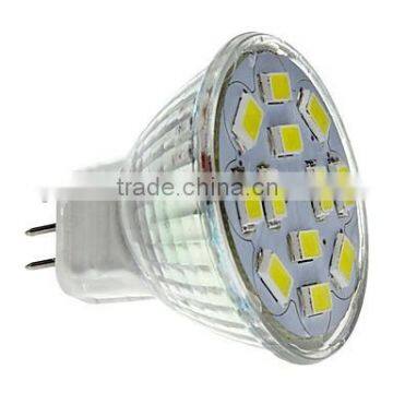 MR11 6W 12x5730SMD 550-570LM 6000-6500K Natural White Light LED Spot Bulb (12V)