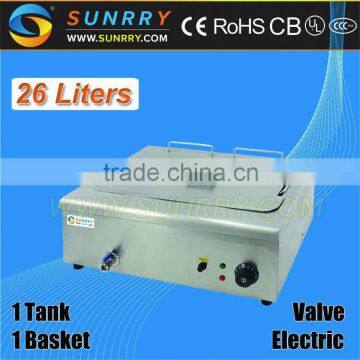 Hot sale continuous used deep fat fryer with fry basket for fried chicken meat