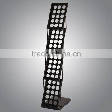 High quality iron with power coated display stand A4 brochure stand holder,display rack