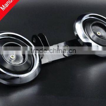 Car 35W 12V 105dB 1.5A Motorcycle Electric Horn Air Horn - black+silver/horn speaker-10