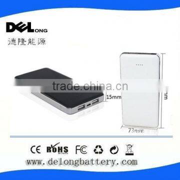 Manufacture power bank li polymer battery cell dual usb charger external powerbank