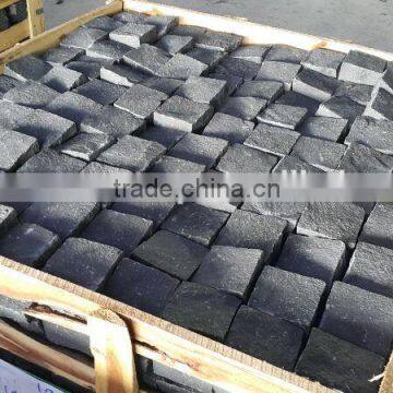 Vietnam Black Basalt cobble stone (6 sides handmade)