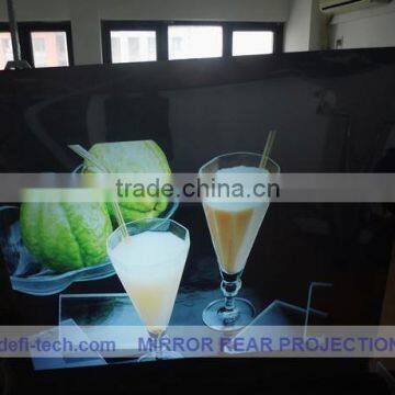 Grey film self adhesive haomai electric,high definition transparent rear projection screen