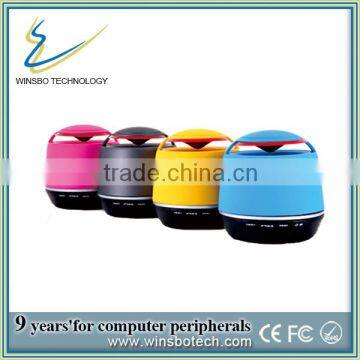 small round wireless bluetooth speaker,plastic speaker with high quality and many color