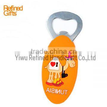 Menufacture China Orange Bottle Opener Pvc Rubber Beer Tools
