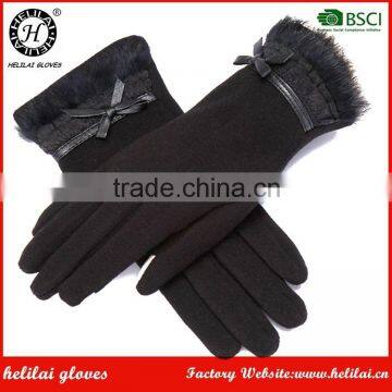 Bestselling Factory Lowerprice Ladies Woollen Driving Gloves in Winter