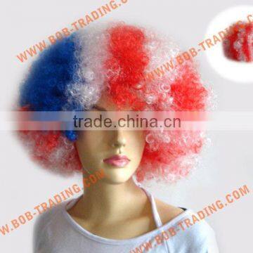 bob trading nice service football fan wig/hair football fans hat