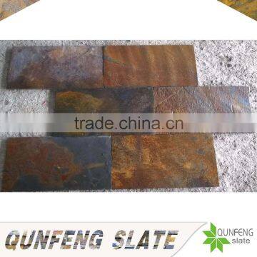 high quality natural rusty color cheap paving stone slate walkway