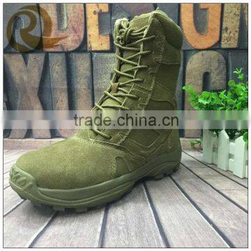 High ankle genuine leather waterproof army military combat boots