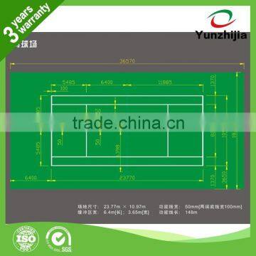 silicon PU tennis court flooring