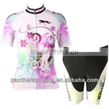 Sublimated Shorts Sleeve ladies bicycle jersey