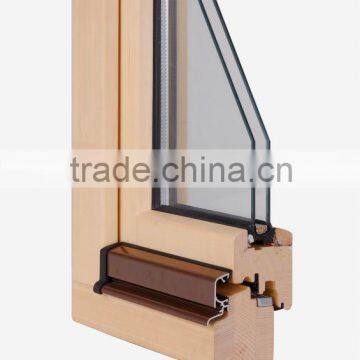 German Style Solid Wood Window Two-sashes, Tilt and Turn