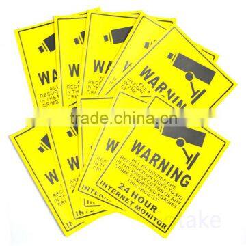 Custonize warning sticker label printing services