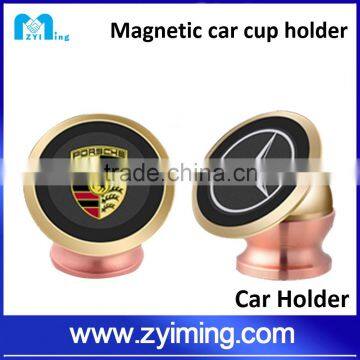 Zyiming car holder factory hot sell Universal 360 Degree Rotation Magnetic mobile phone car holder for smartphone