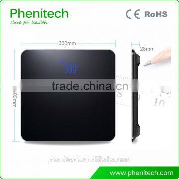 6mm Tempered glass bluetooth bathroom weighing scale