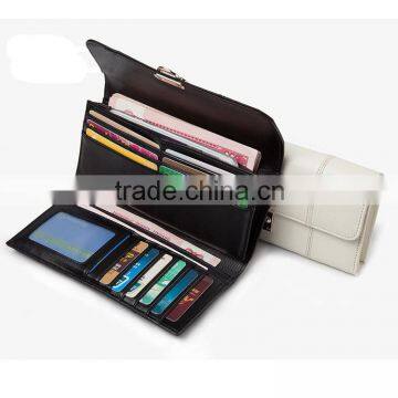 2016 New Black Cowhide Cross Lines Cheap Wholesale Women Purse Wallet photo-3