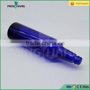 Blue Glass Beer Bottle With Cap for Sale photo-4