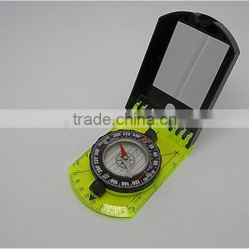 Foldable Map measure compass with mirror and ruler