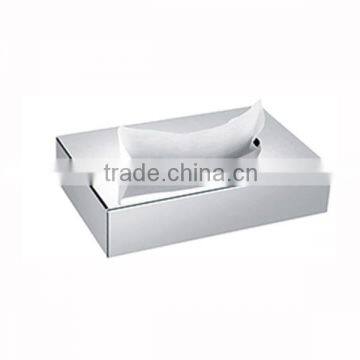 Waterproof shining stainless cuboid wall mounted home paper holder