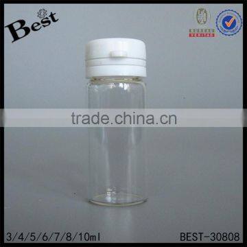 3ml 4ml 5ml 6ml 7ml 8ml Clear Glass Bottle With White Tear off Cap for Medicine photo-3