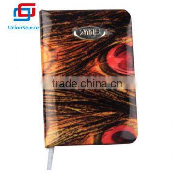 New design customized pu cover note book