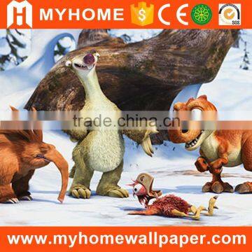 Cartoon Design Wallpaper Murals for Kids Room Decor
