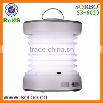 Modern outdoor rainproof dynamo camping lantern, telescopic mobile phone charger lantern