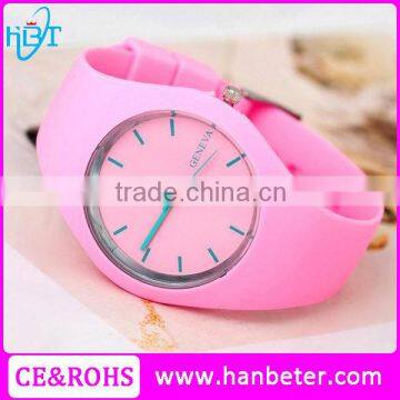 2015 ladies fashion watches japan movement silicone rubber watch with changeable straps