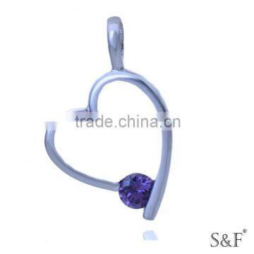 q8881432 Good Quality Heart Shape small stone pendant