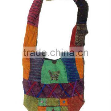 Nepali cotton shoulder sling bag